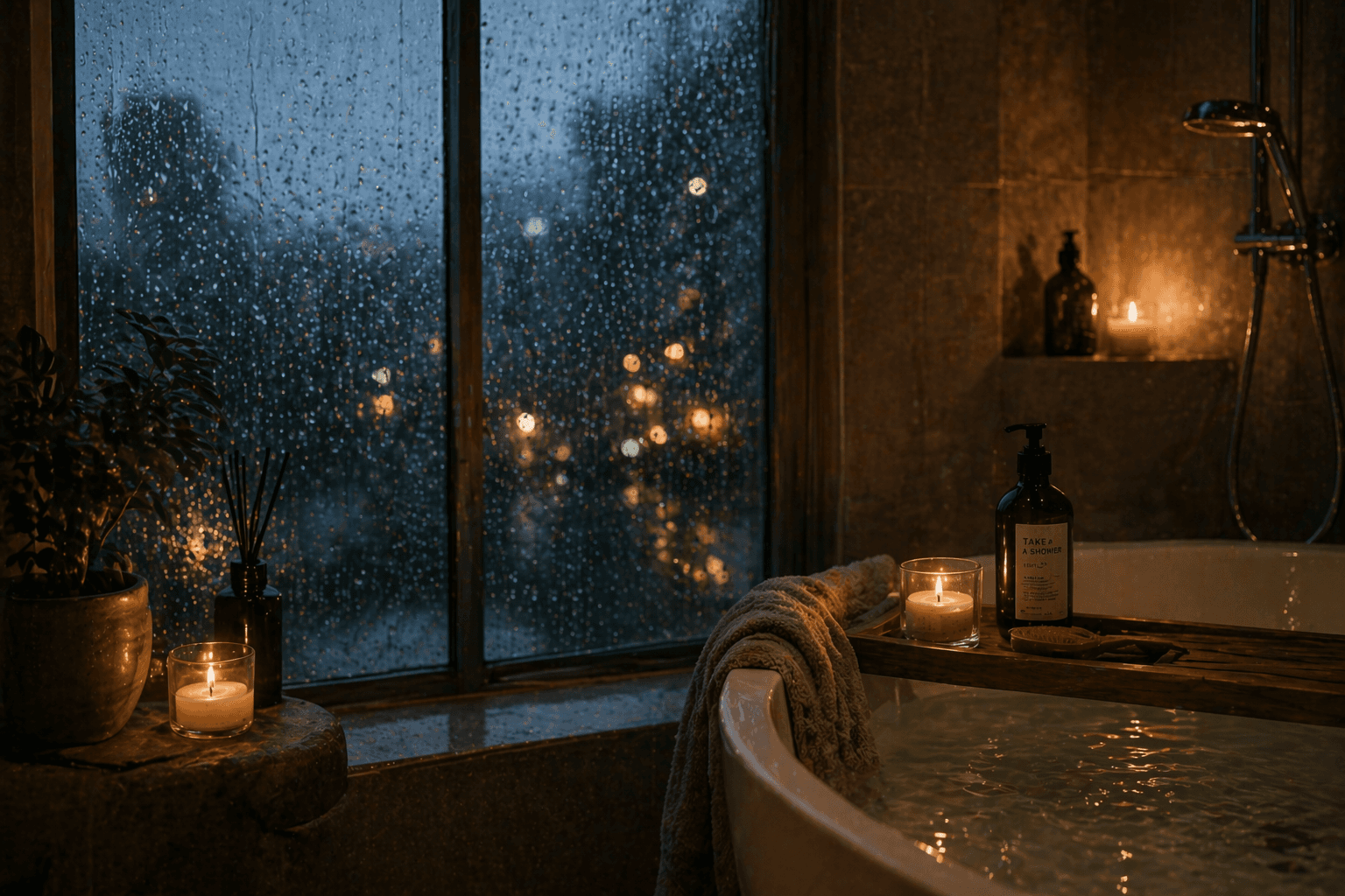 A Shower on a Rainy Day